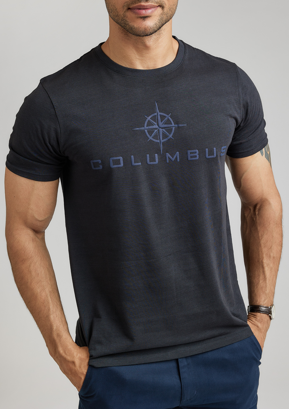 T-Shirt- Slim fit -Brand Logo Printed